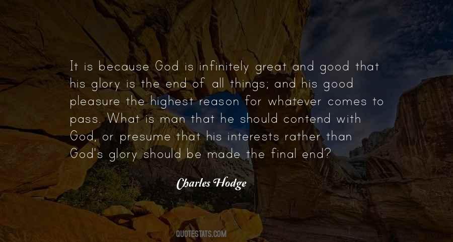 Quotes About God's Glory #1061382