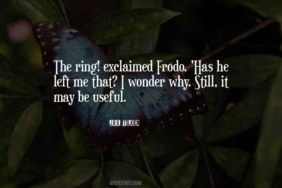 Quotes About Frodo Baggins #30600