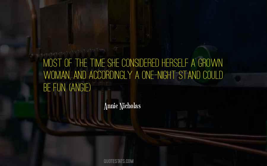 Quotes About A One Night Stand #1082126