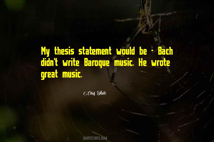 Quotes About Bach's Music #873872