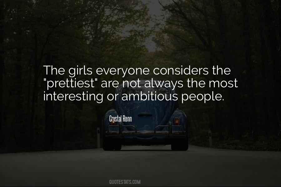 Quotes About Ambitious Girl #1308289