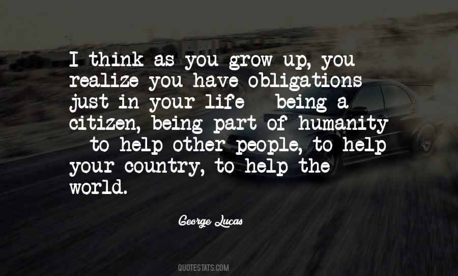 Obligations To Others Quotes #210232