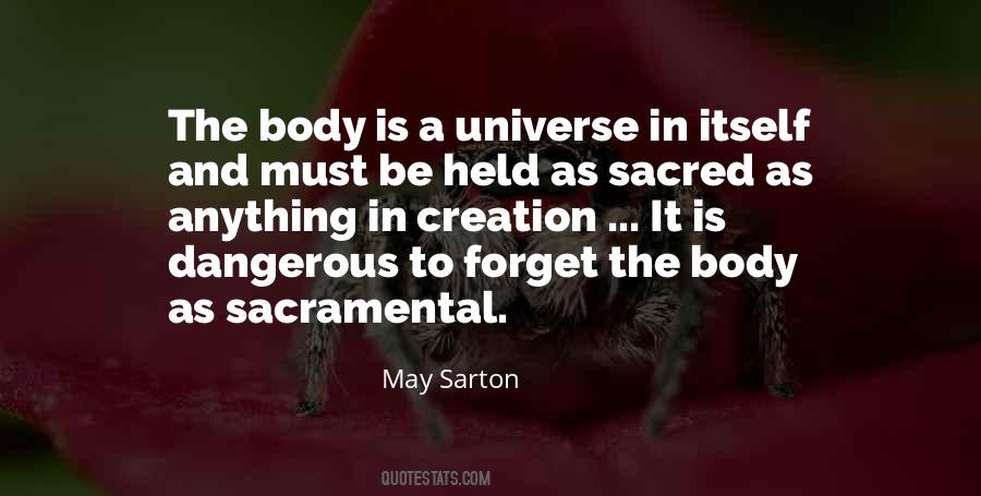 Quotes About Sacred Body #1627610