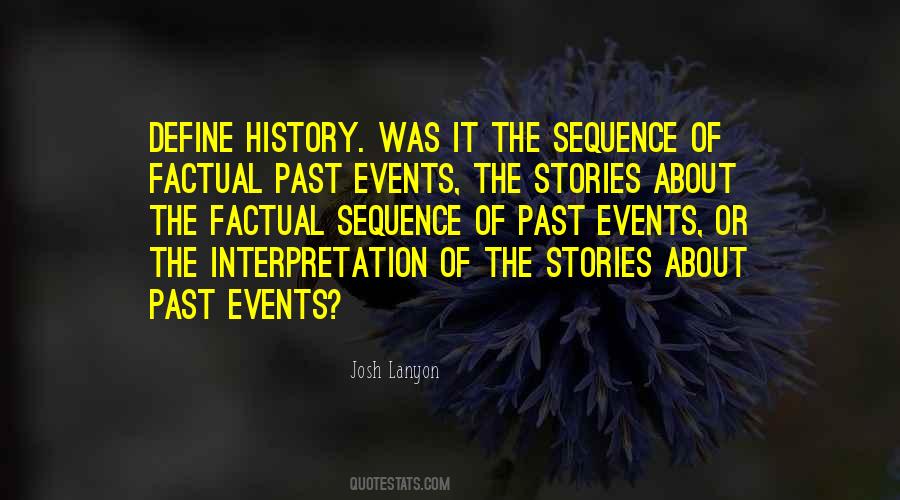 Quotes About Past Events #316514