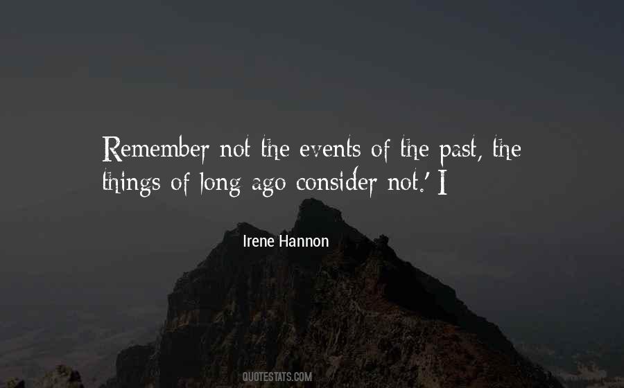 Quotes About Past Events #360217