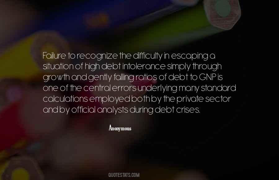 Debt Crises Quotes #1242542