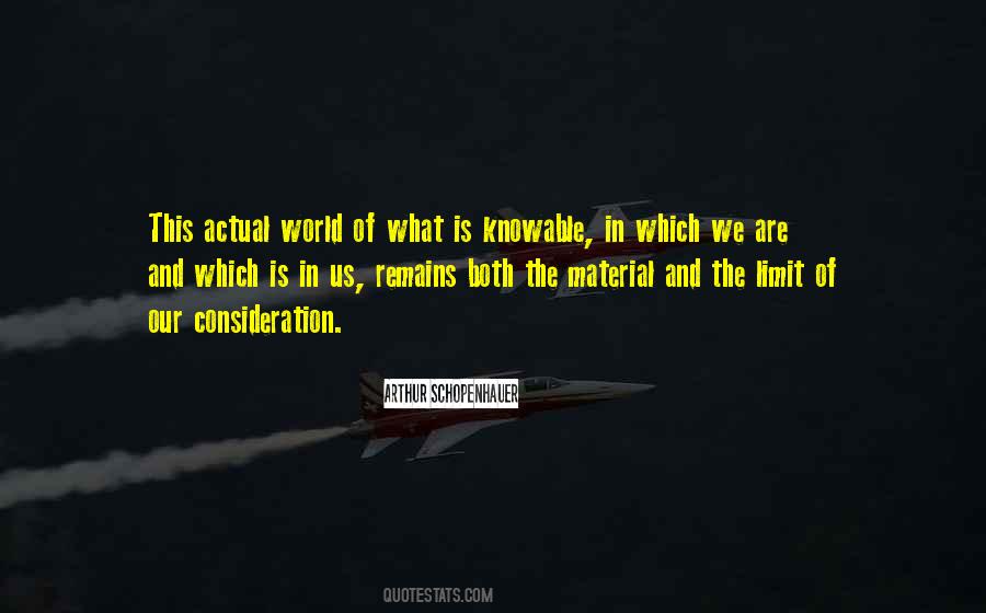Actual World Quotes #539638
