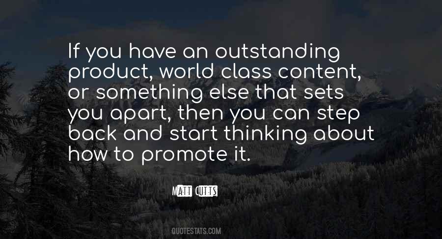 Quotes About What Sets You Apart #1186381