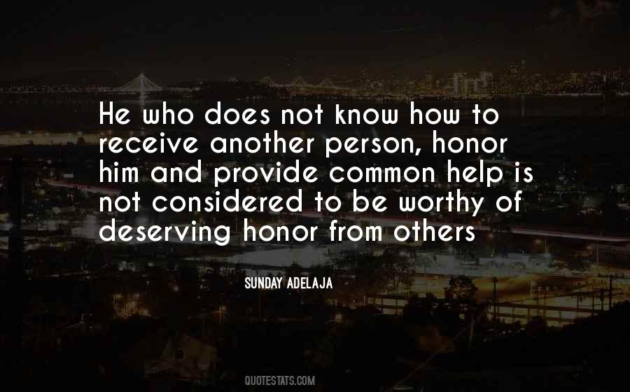 Be Worthy Quotes #1388886