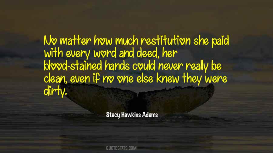 Quotes About Restitution #500870