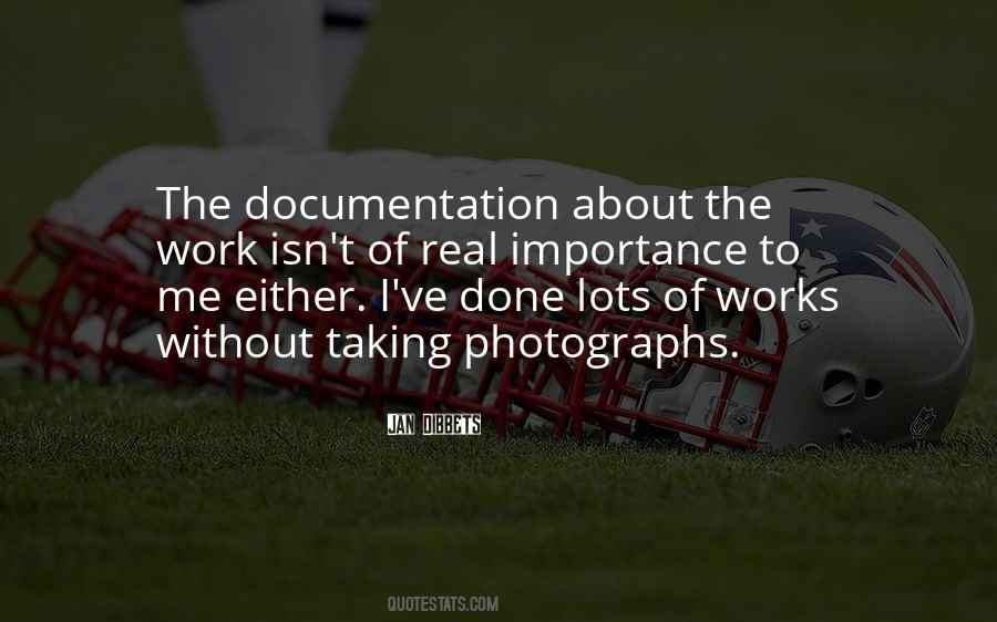 Quotes About Documentation #124698