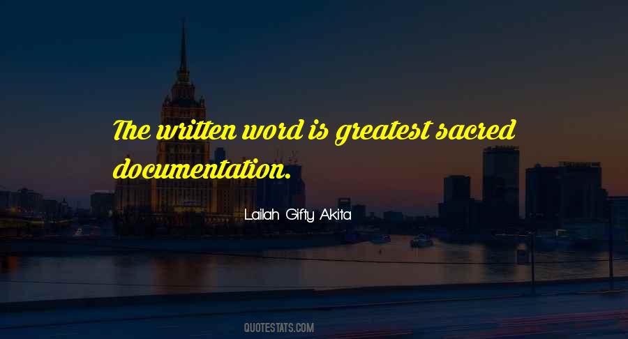 Quotes About Documentation #1332395