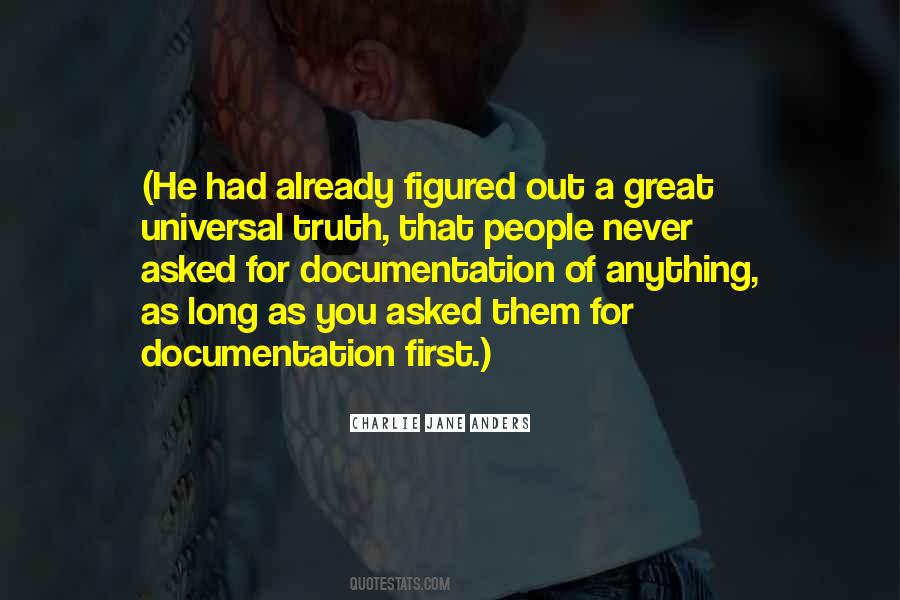 Quotes About Documentation #842271