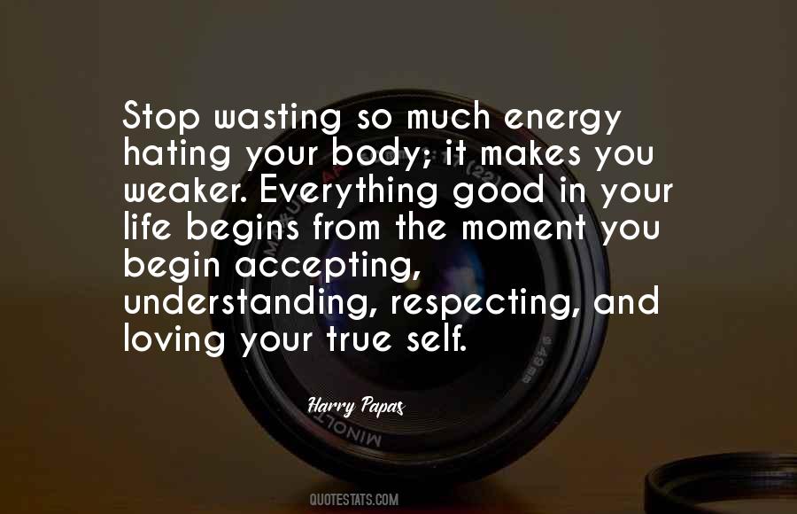 Quotes About Not Wasting Energy #648272