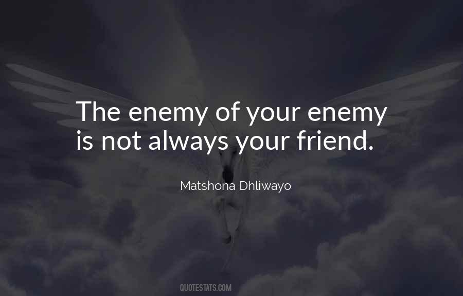 Enemy Of Your Enemy Quotes #155009