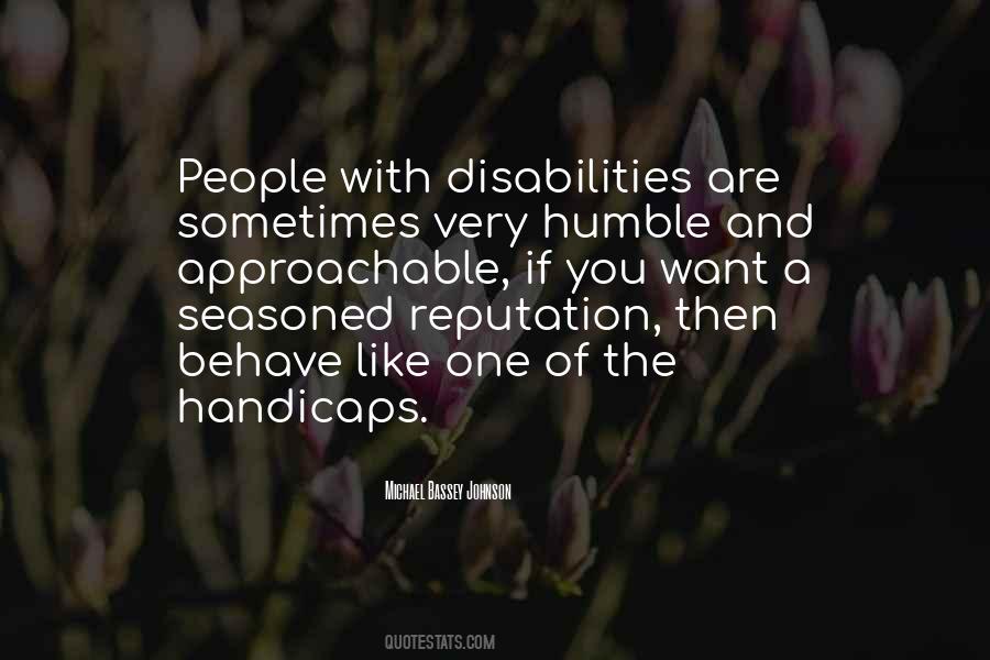 Quotes About Handicaps #1415229