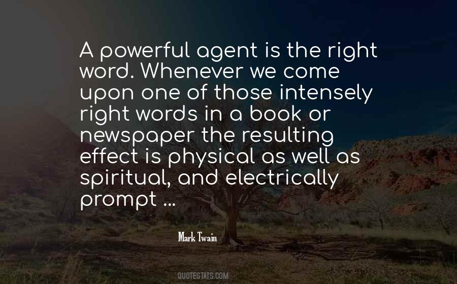 Effect Of Words Quotes #1344550