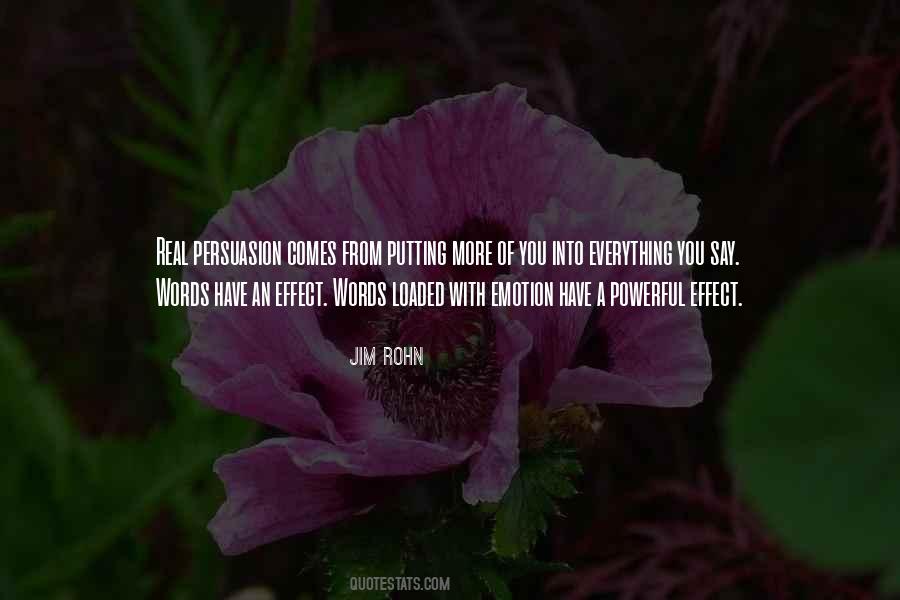 Effect Of Words Quotes #1753996