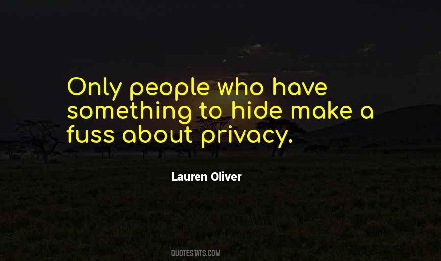 Quotes About Something To Hide #1822556