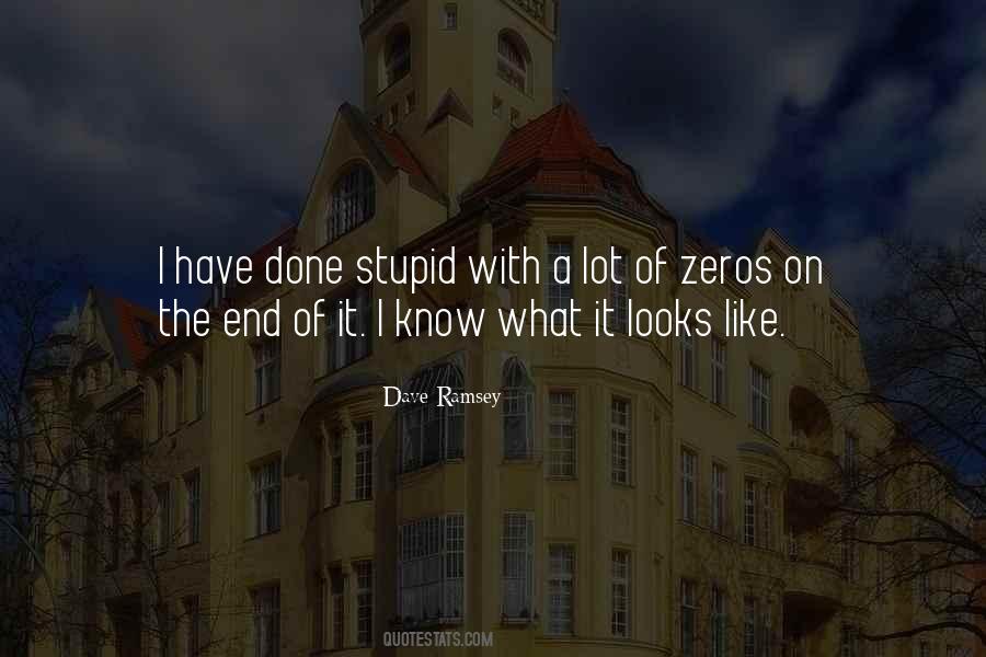 Quotes About Zeros #713862