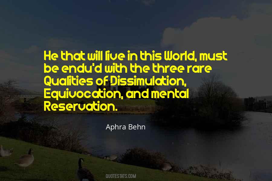 Quotes About Mental Reservation #1521313