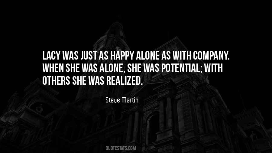 Quotes About Alone Happy #65910