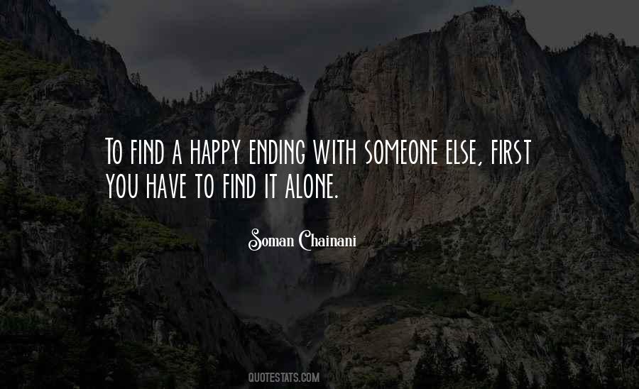 Quotes About Alone Happy #812016