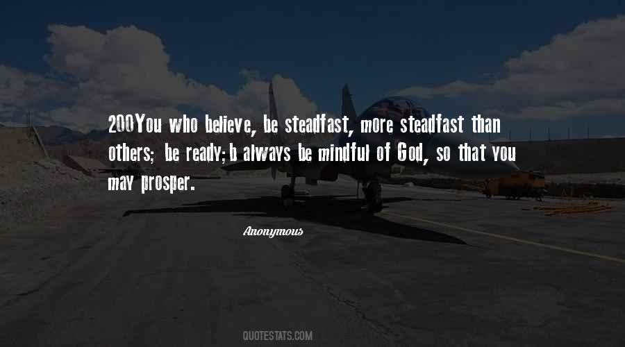 Quotes About Steadfast #1654250