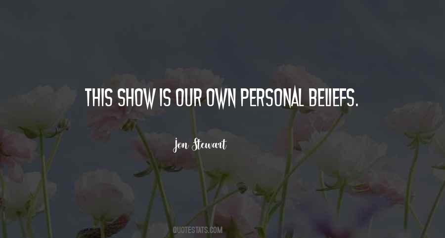 Quotes About Personal Beliefs #429378
