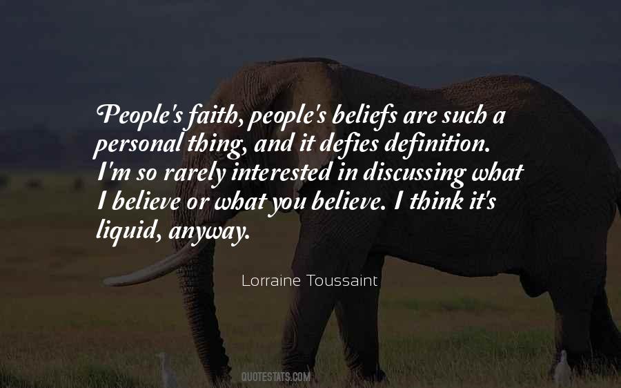 Quotes About Personal Beliefs #625806