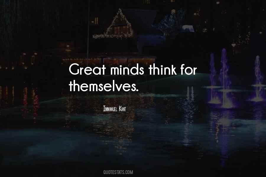 Think For Quotes #1309346