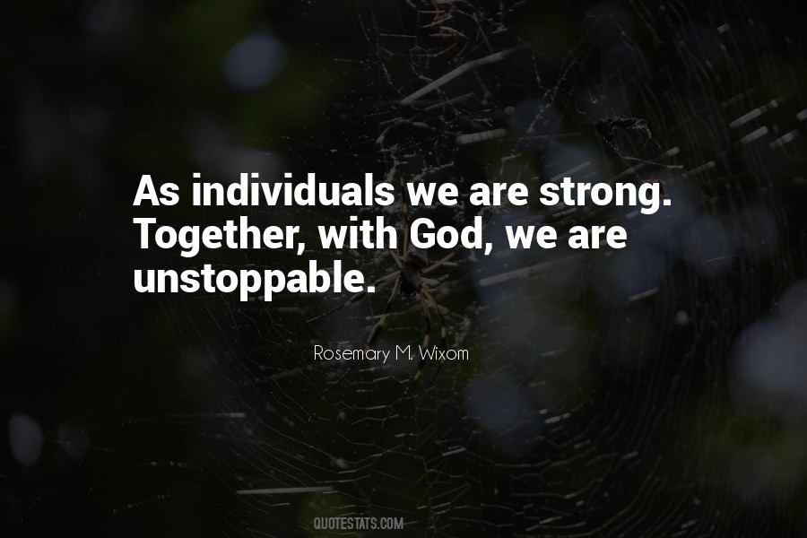 Quotes About Strong Individuals #1154407