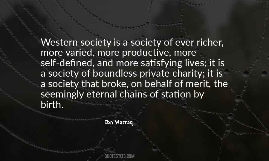 Quotes About Western Society #1444399