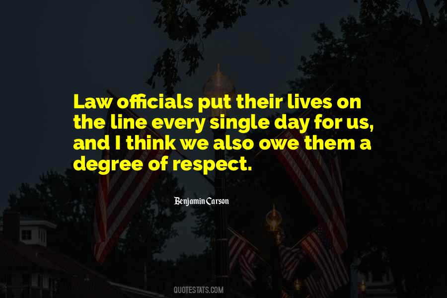 Quotes About Respect For The Law #299638