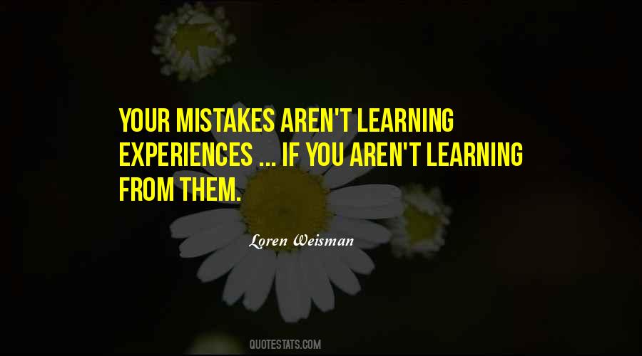 Quotes About Mistakes And Learning From Them #278841