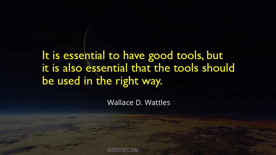 Quotes About Good Tools #948229