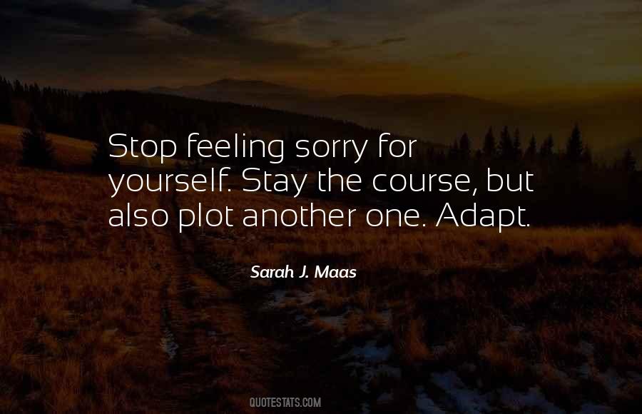 Quotes About Feeling Sorry For Yourself #67081