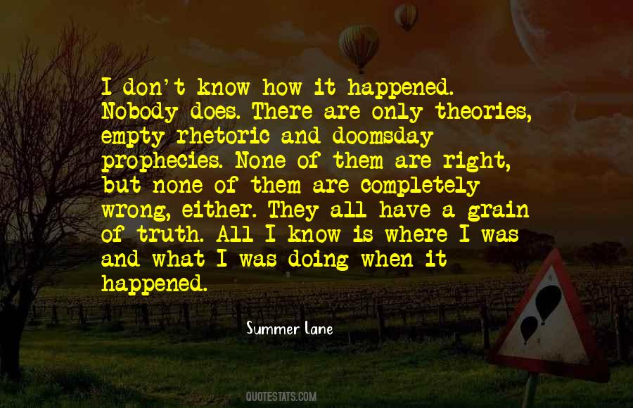 How It Happened Quotes #450801