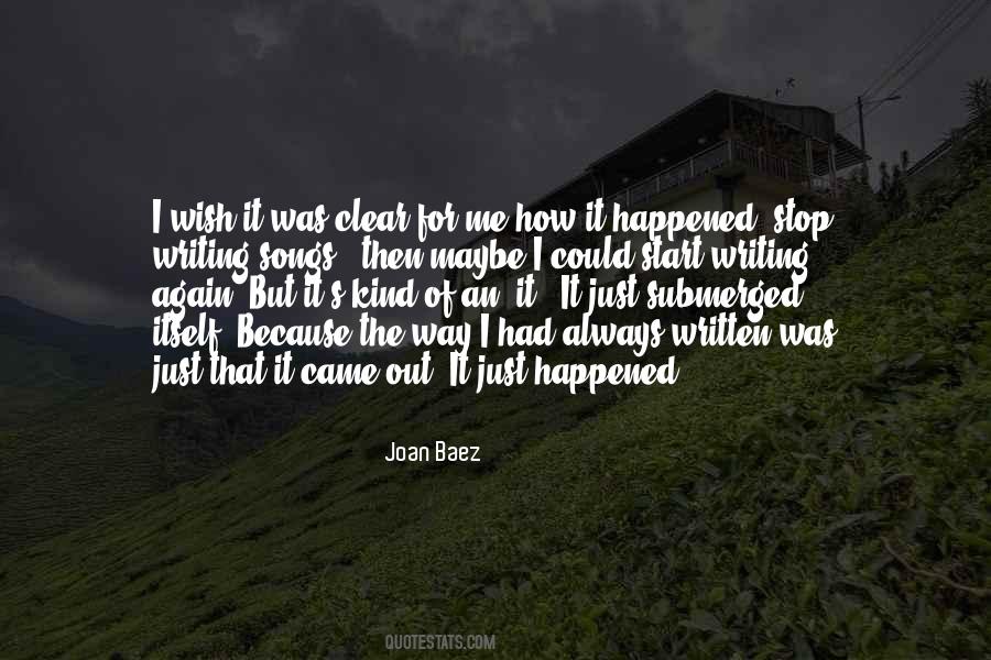 How It Happened Quotes #526784