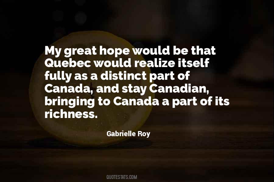 Quotes About Quebec #1119559