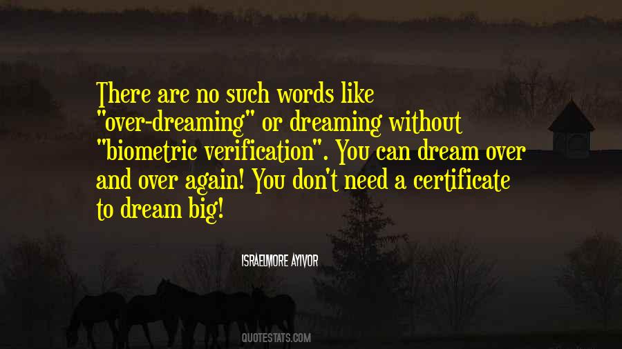 Quotes About Dreaming Big #1188145