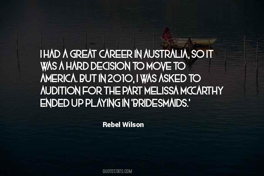 Quotes About A Great Career #674123