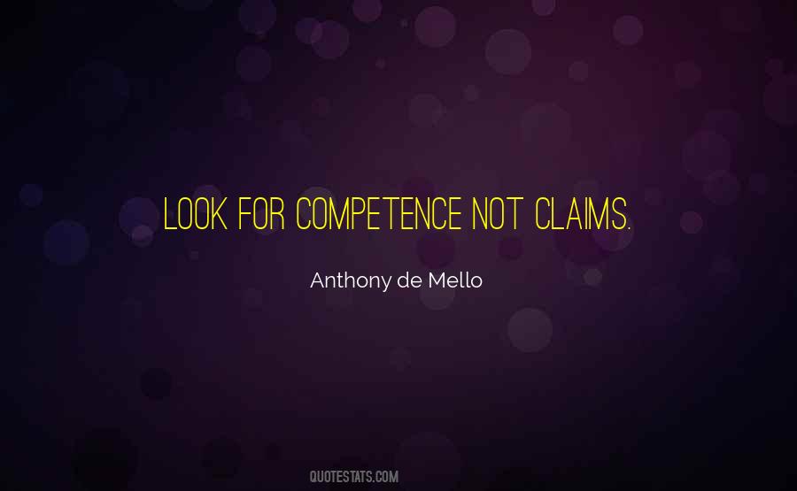 Quotes About Competence #1198379