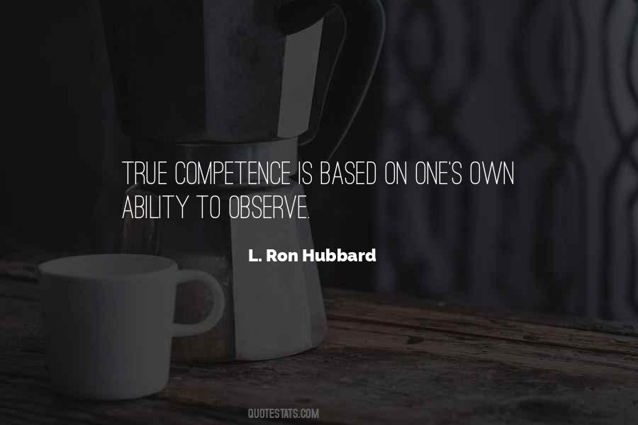 Quotes About Competence #1802906