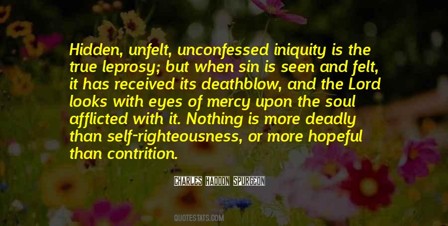 Quotes About Unconfessed Sin #750870