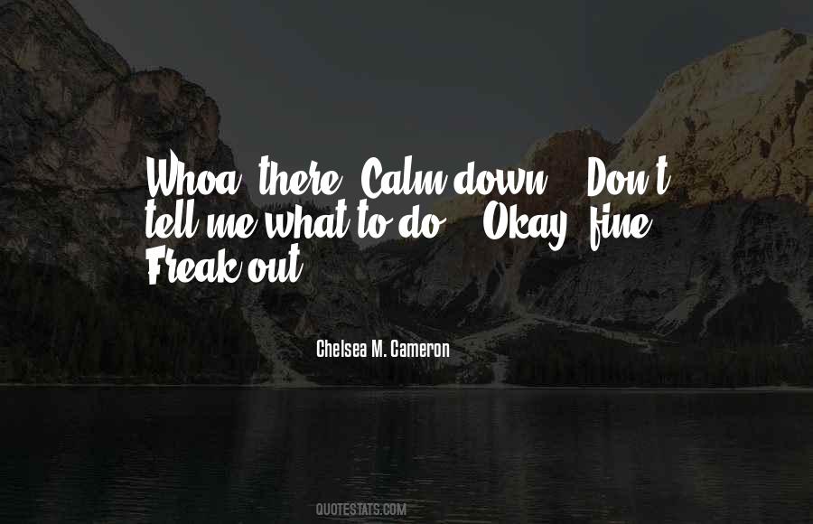 Quotes About Calm Down #1019368