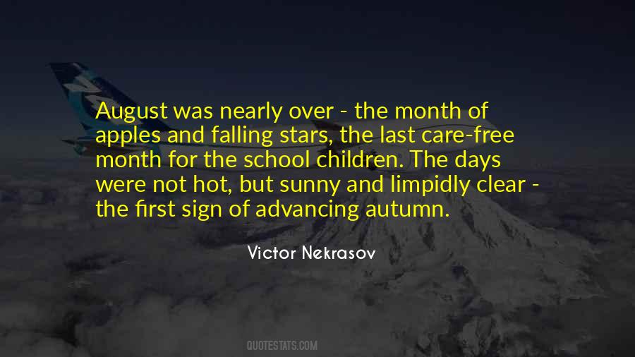 Quotes About Month Of August #1683068