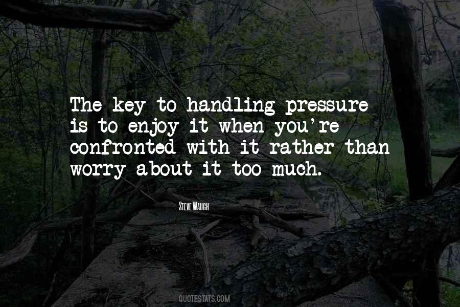Quotes About Handling Pressure #14120