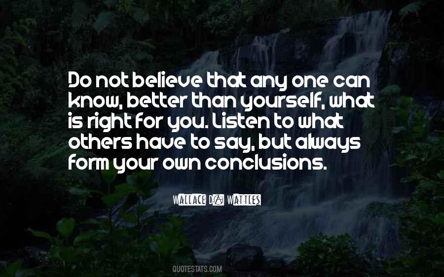 Quotes About Conclusions #1210954