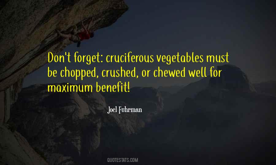 Cruciferous Vegetables Quotes #612641
